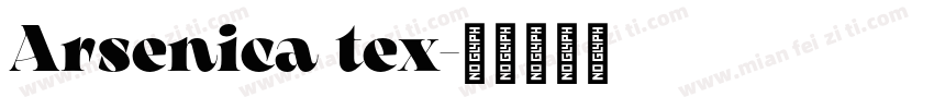 Arsenica tex字体转换